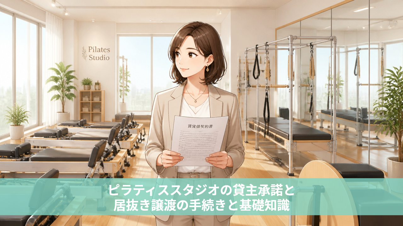 ピラティススタジオの貸主承諾と居抜き譲渡の手続きと基礎知識