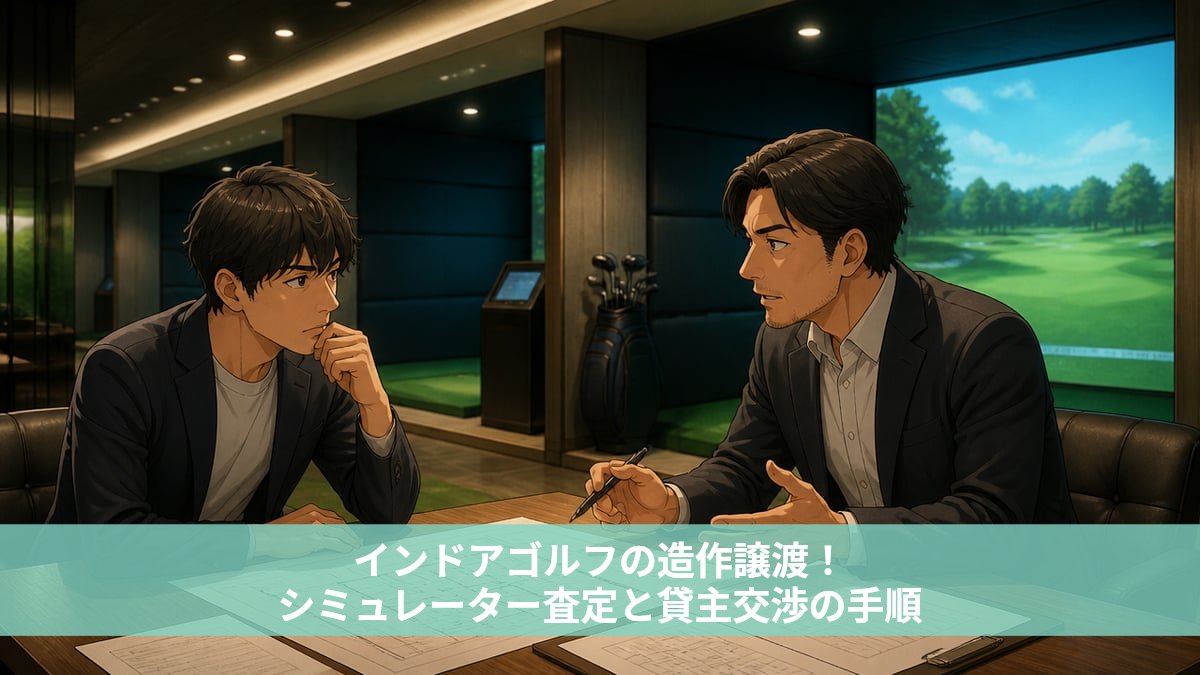 インドアゴルフの造作譲渡！シミュレーター査定と貸主交渉の手順