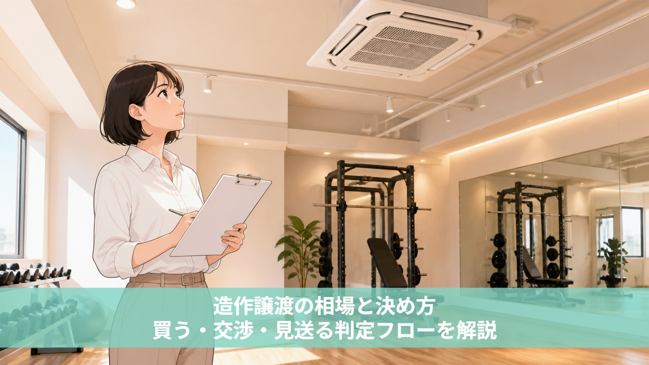 造作譲渡の相場と決め方：買う・交渉・見送る判定フローを解説