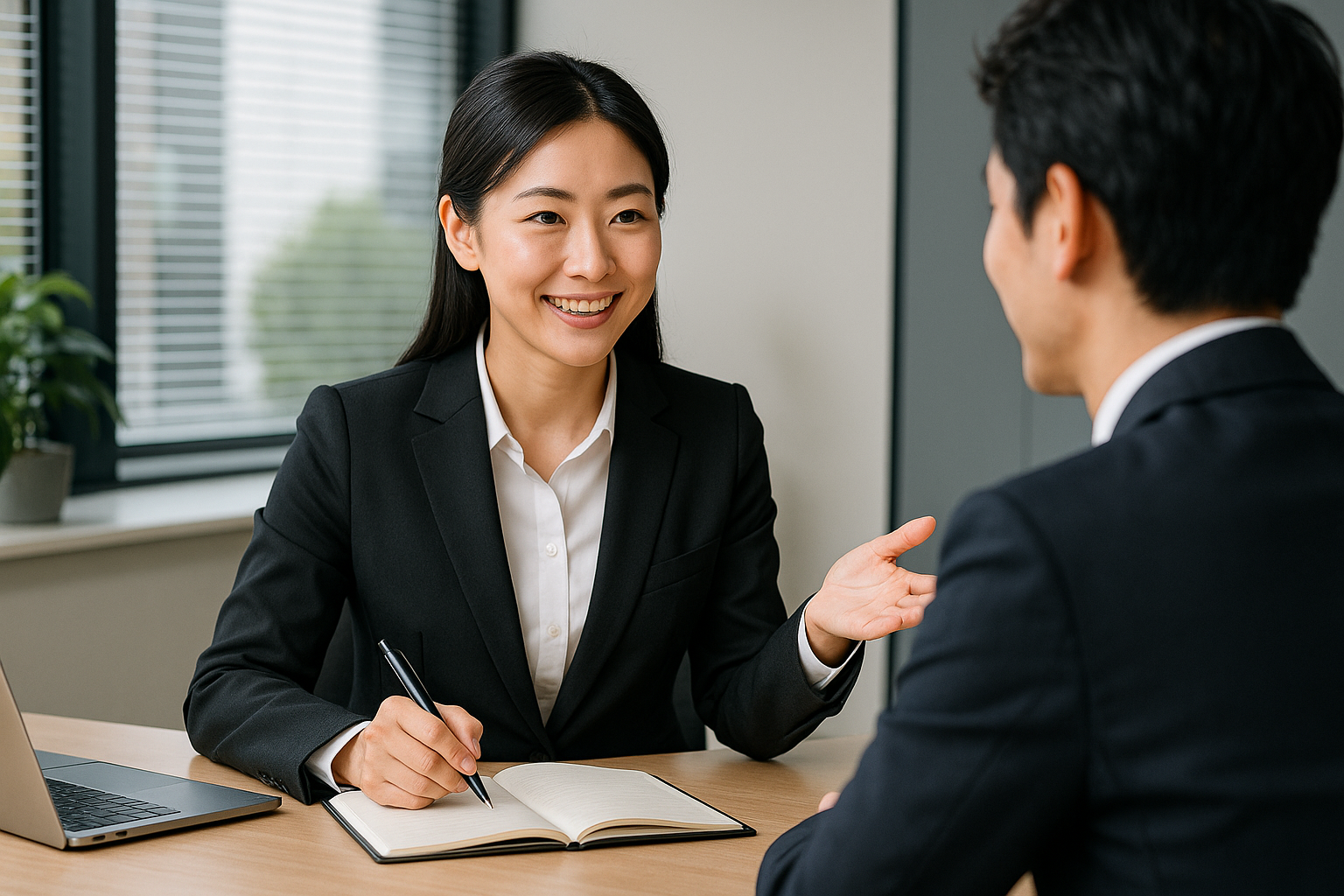 売却相談で手数料や進め方を説明するアドバイザーのイメージ