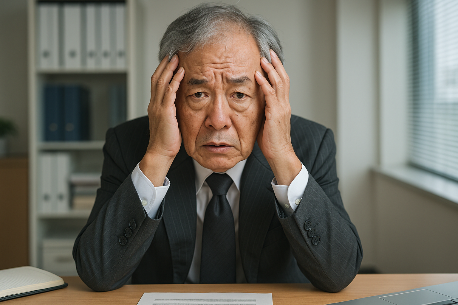 M&Aの手数料負担に悩む経営者のイメージ