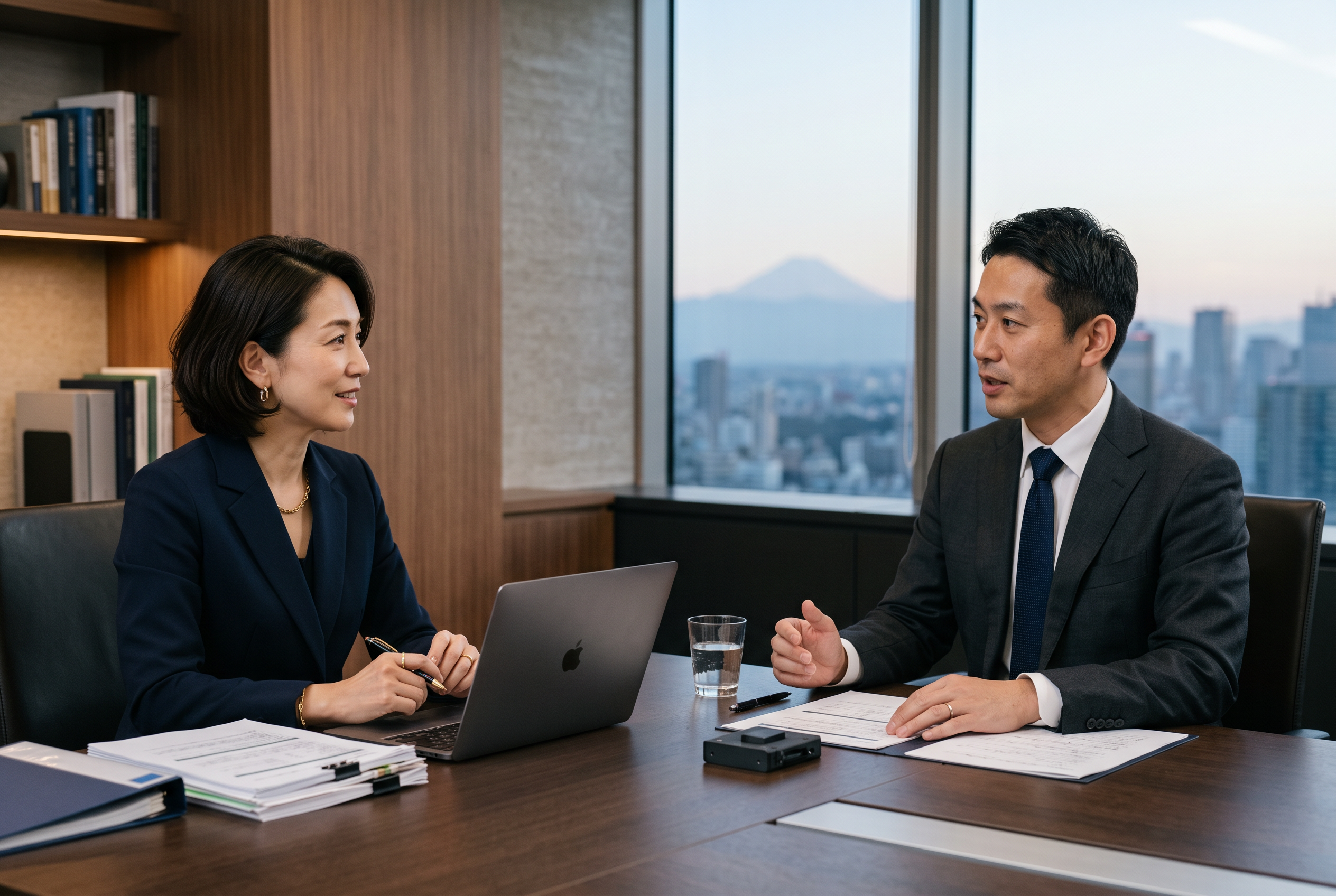 通販会社経営者とM&Aアドバイザーによる売却相談